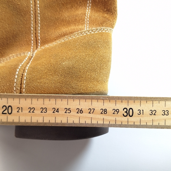 Honchos Vintage Tan Suede Leather Boots Men's Size 8.5 Soft Boots Oil Resistant - Picture 13 of 13